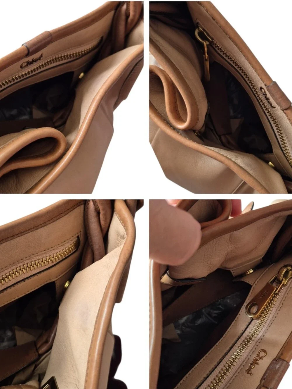 Chloe Amy Two Tone Leather Crossbody Bag - Picture 7 of 16